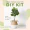 3ft. Artificial Fiddle Leaf Fig Tree With Handmade Cotton & Jute Woven Basket DIY Kit